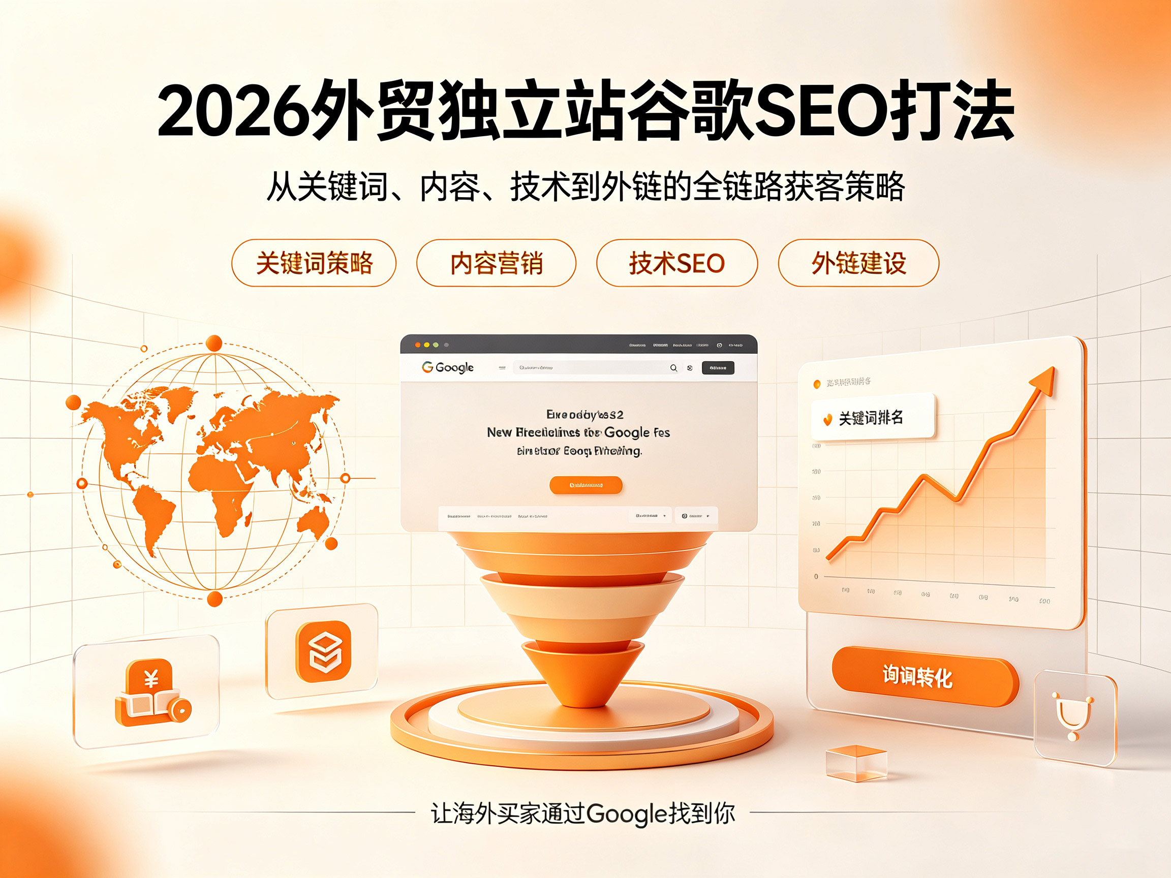 2026外贸独立站谷歌SEO优化全攻略：从关键布局到内容营销的完整打法