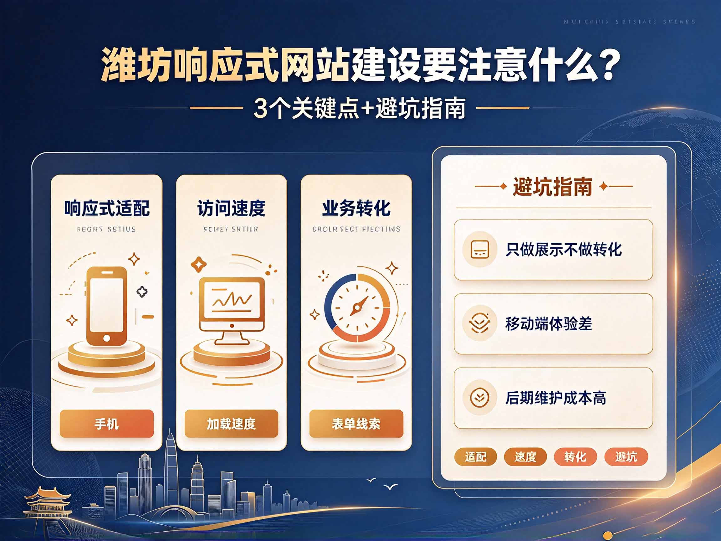 潍坊响应式网站建设要注意什么？3 个关键点+避坑指南