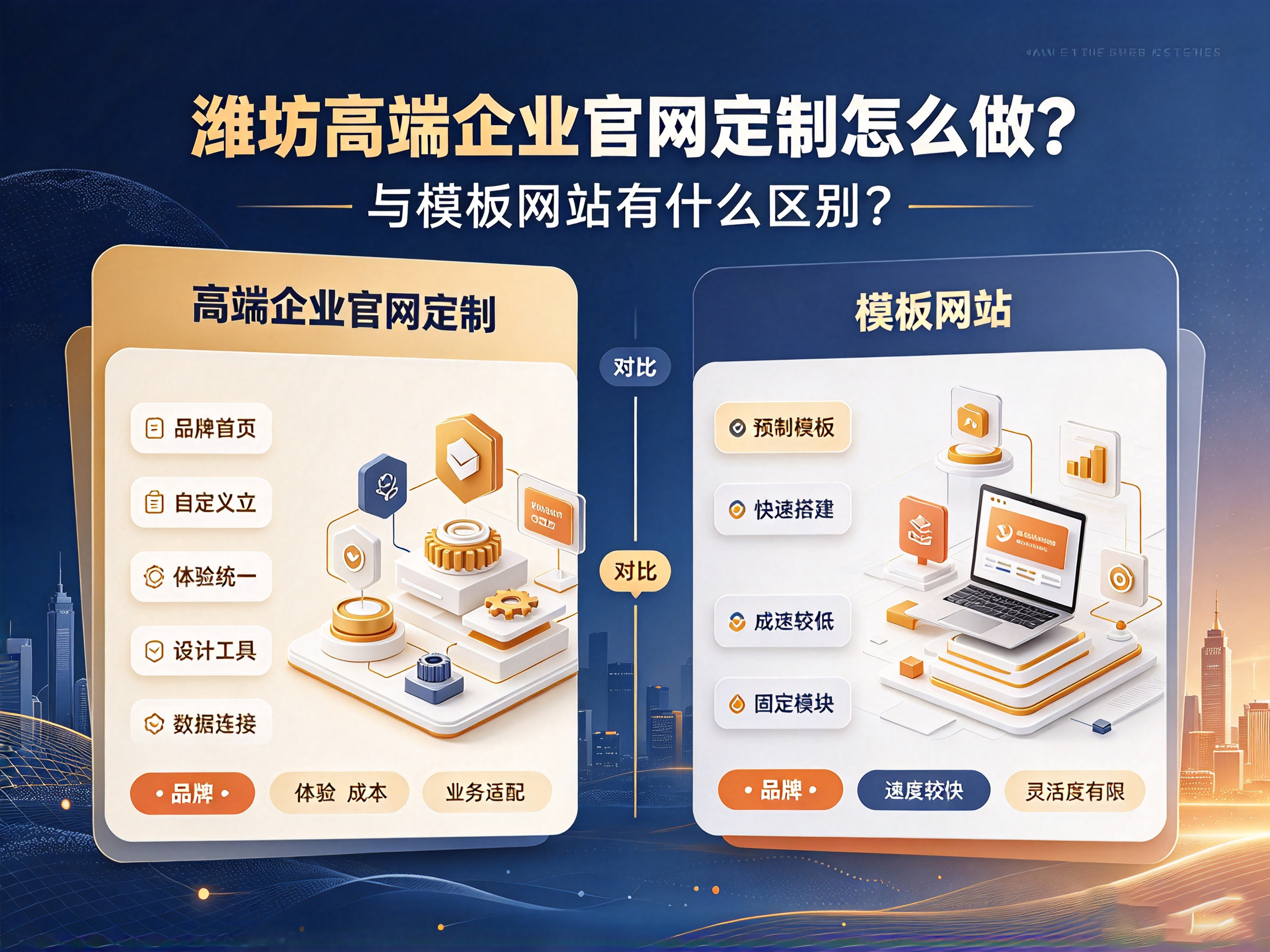 潍坊高端企业官网定制怎么做？与模板网站有什么区别？